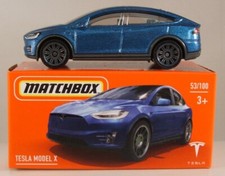 MATCHBOX POWER GRABS 53 Tesla Model X, 2022 issue NEW in BOX 