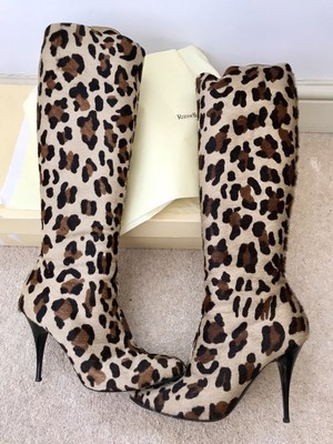 russell and bromley leopard print boots