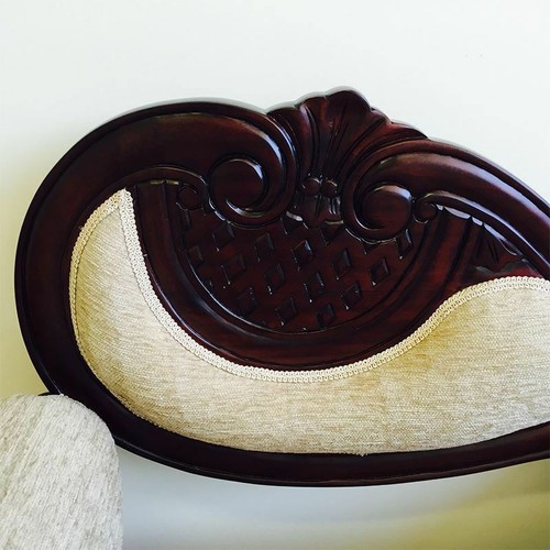Solid Mahogany Wood Phone Table Hand Carved Antique Chippendale Style - Picture 6 of 12