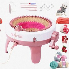 SmartKnit 40 - DIY Knitting Machine for Adults and Kids - Weaving Loom with Rota