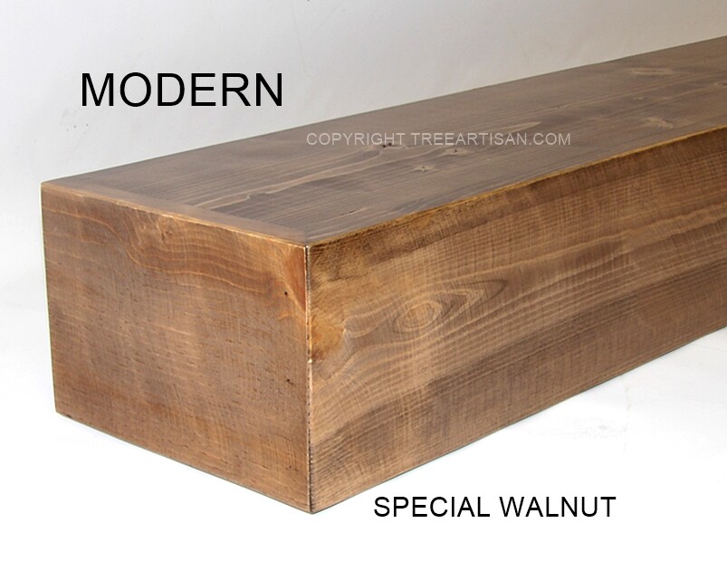 Knotty Pine Fireplace Mantel Floating Shelf Beam Rustic or Modern 33 Colors  | eBay