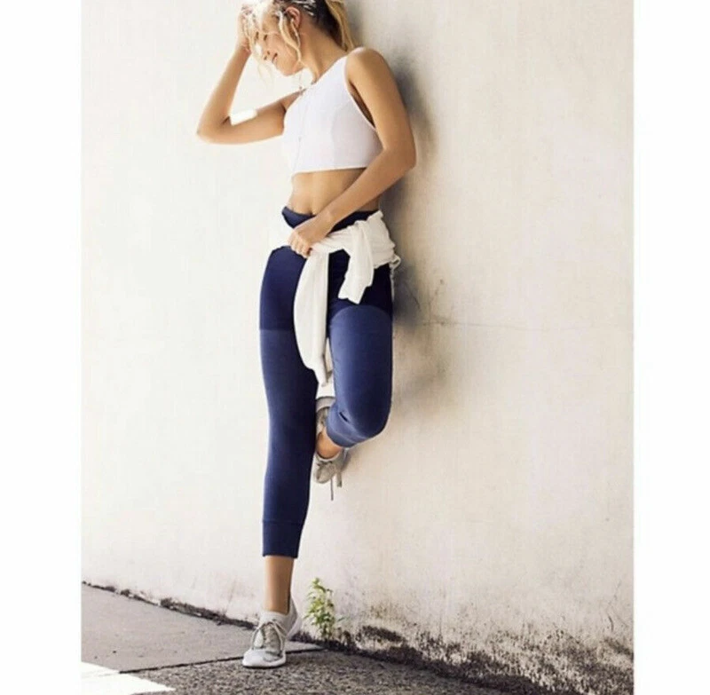 free-people-movement knit shadowboxer ribbed cuff jogger leggings