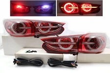 New Red/Clear LED Tail lights Pair for MAZDA 3 5 doors Hatch Wagon~2014-2018~ 