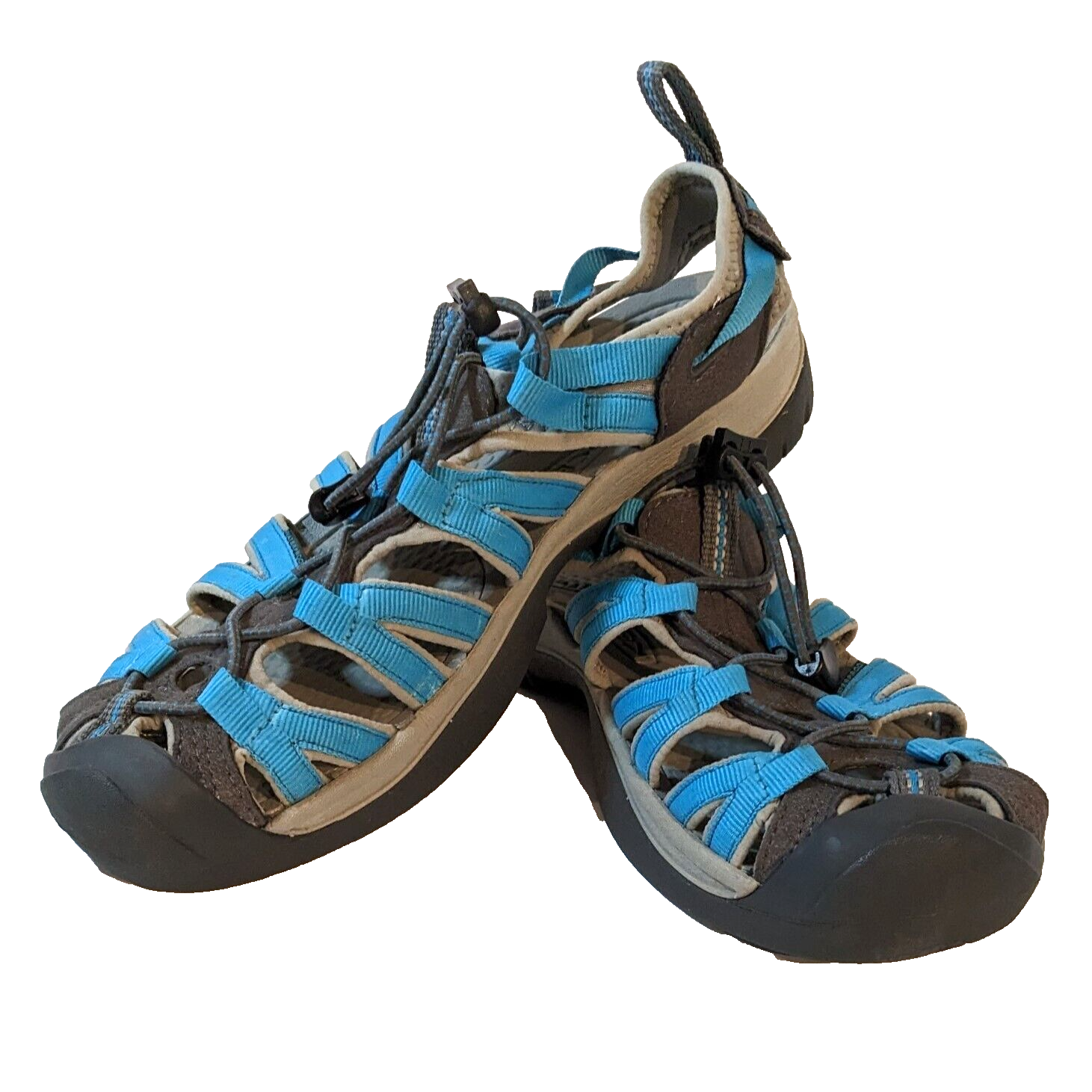 Sandalo KEEN Whisper donna taglia 10 blu grigio escursionismo sport punta chiusa scarpe da acqua