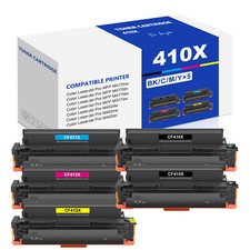 5PK CF410X 410X Toner Set Fits HP Color LaserJet Pro M452dw M452dn MFP M477fdn