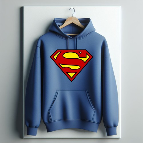 Superman hoodie, Super Hero Hoodie, Kids gift hoodie, Cartoon hoodie, Movie hood - Picture 1 of 7