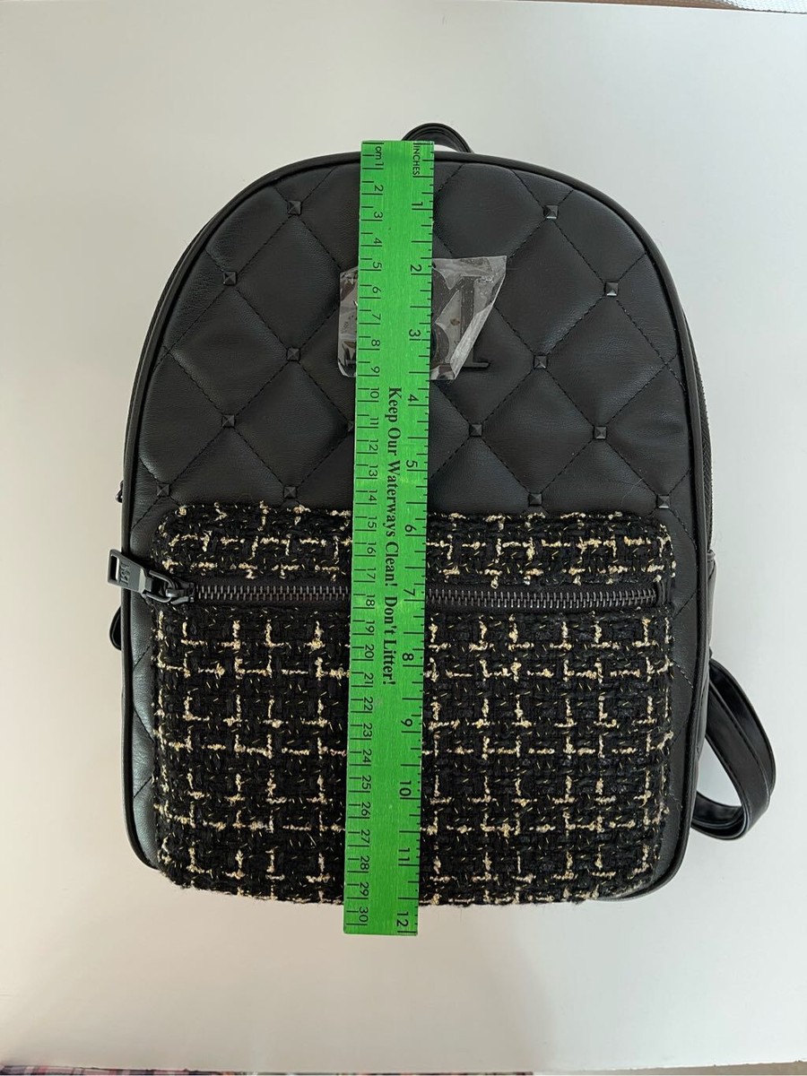 NWT Badgley Mischka Small Diamond Quilted Backpack Badgley Mischka | Bags | Nwt Black Diamonds Quilted Backpack  main image 3