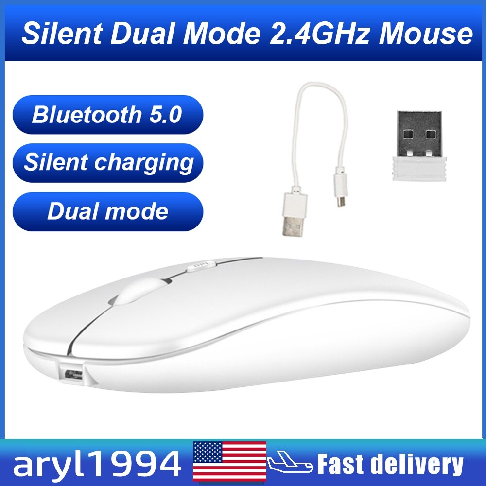 2.4GHz Silent Wireless Ergonomic Optical Mouse for Laptops and PCs-image