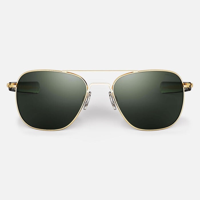 Randolph Aviator Sunglasses - 23K Gold & AGX - Large Polarized  - MSRP $279-image