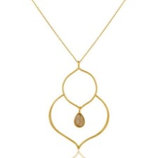 Natural Rutile Quartz 925 Sterling Silver Necklace Jewelry