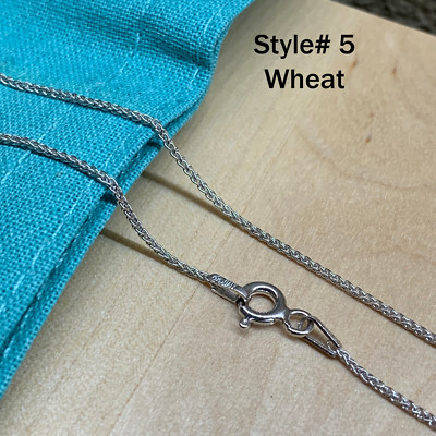 Real SILVER Unique Jewelry SOLID 925 Sterling Silver Chain Necklace Made Italy