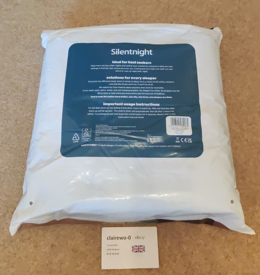Silentnight Luxury Heated Throw Comfort Control 120cm x 160cm Brand New 5012701534161 eBay