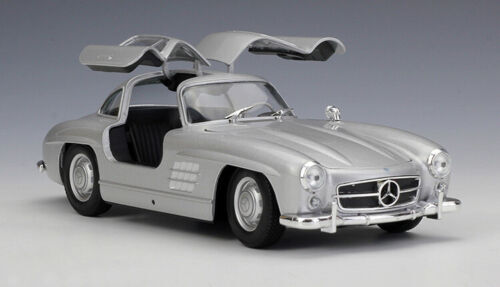 1955 Mercedes-Benz 190SL Silver Roadster 1:36 Diecast Welly Mini