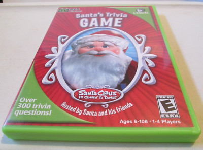 Santa's Trivia Game 2005 TV DVD GAME 1 TO 4 PLAYERS 3 Age Levels To Play b EQUAL