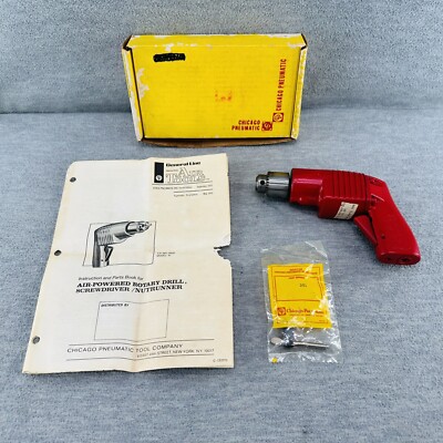 CHICAGO PNEUMATIC CP.981 - VINTAGE Air Powered Rotary Drill Screwdriver    TN