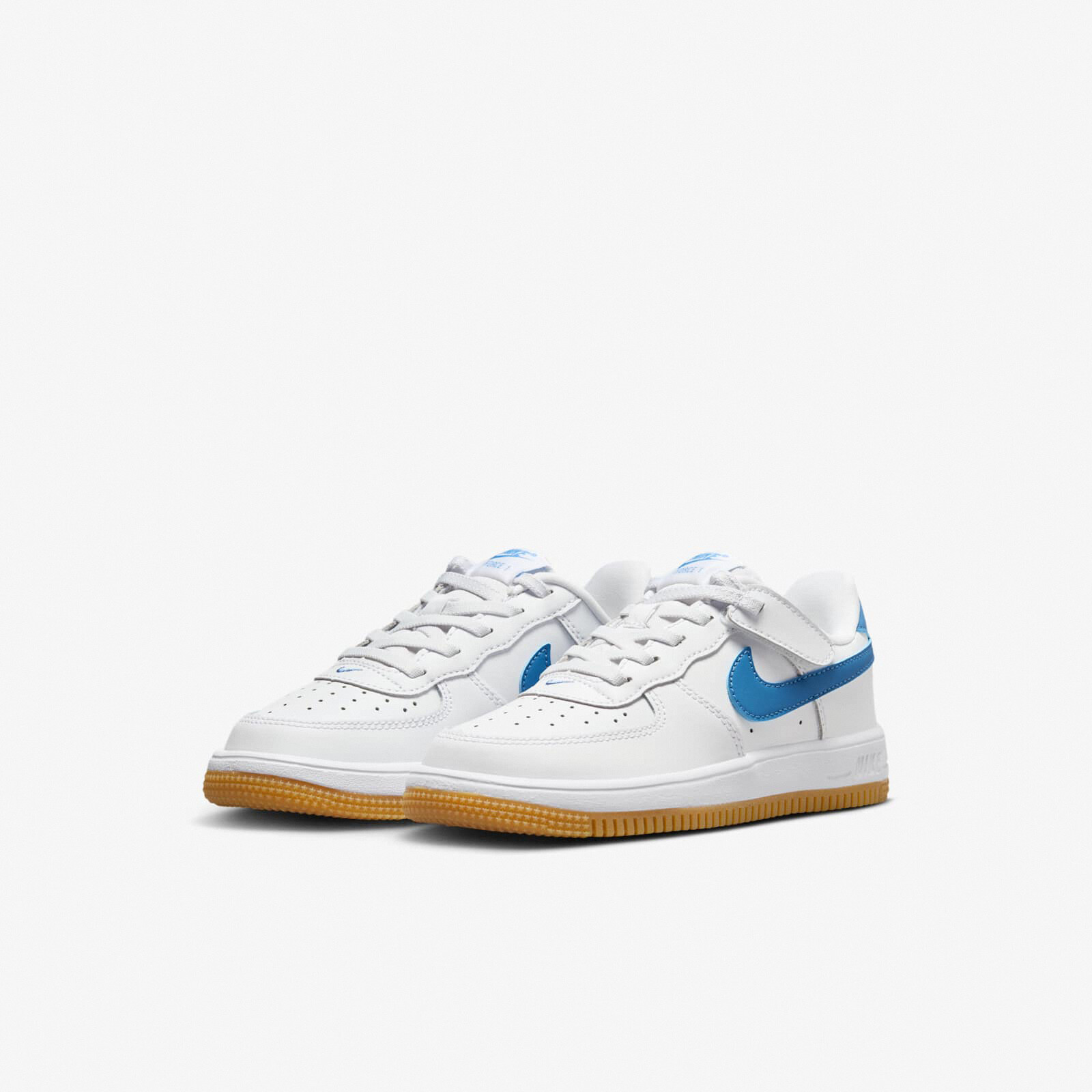 Nike Force 1 Low EasyOn PS Белая резинка Blue Beyond для детей дошкольного возраста FN0237-115