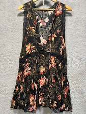 Intimately Free People  Dress Size Medium Floral Lace Y2K Babydoll Boho Festival