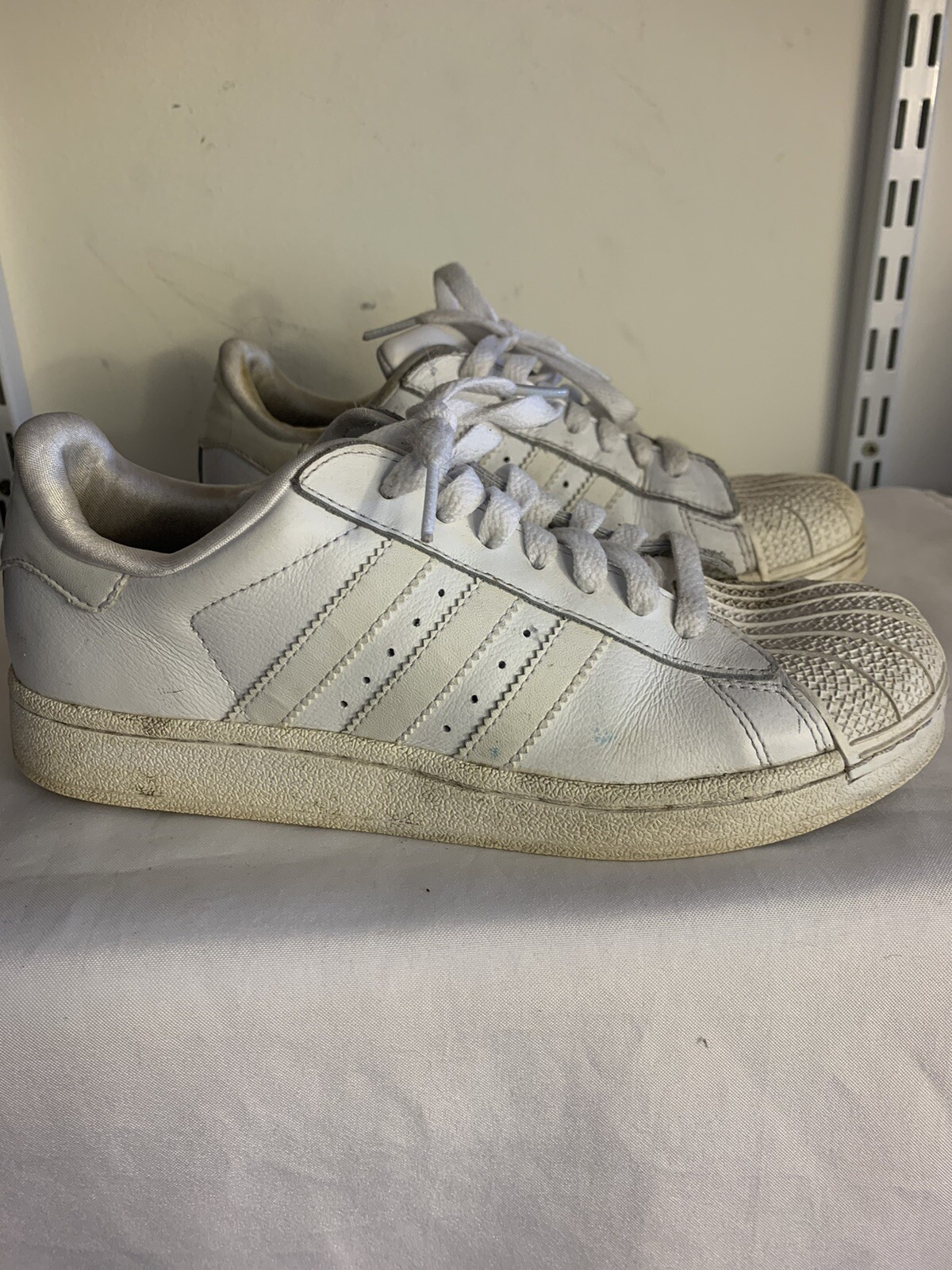 adidas superstar all white mens