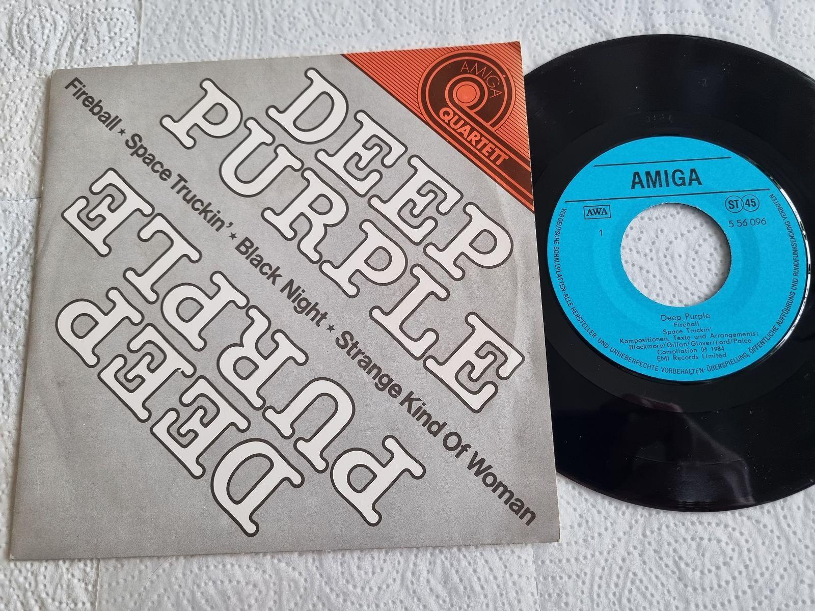 7"" Single Deep Purple - Fireball/ Black night Vinyl Amiga Quartett