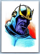 Thanos Sketch Card Scott Sketches Trading Card Print Fan Art