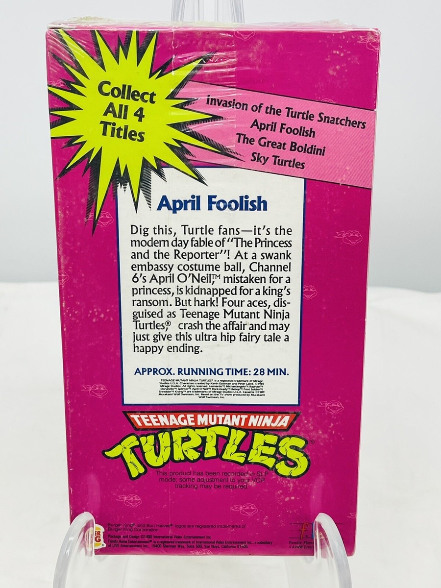 Teenage Mutant Ninja Turtles: April Foolish (VHS, 1990