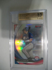 JUSTIN FOSCUE 2020 Bowman's Best Top Prospects Refractor #6 BGS GEM MINT 9.5