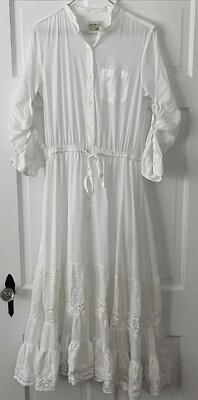 white christmas dresses Women's Eyelet Halter Maxi Dress main image 0
