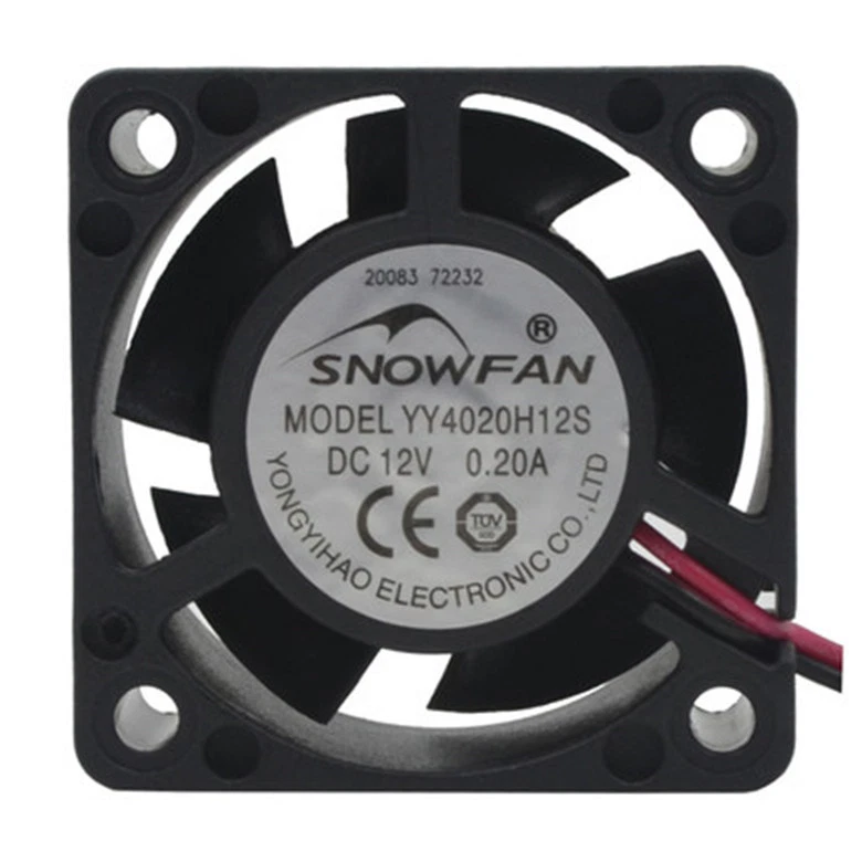1pcs 4CM oil bearing YY4020H12S 12V 0.20A 4020 hard disk cooling fan - Image 2 of 4