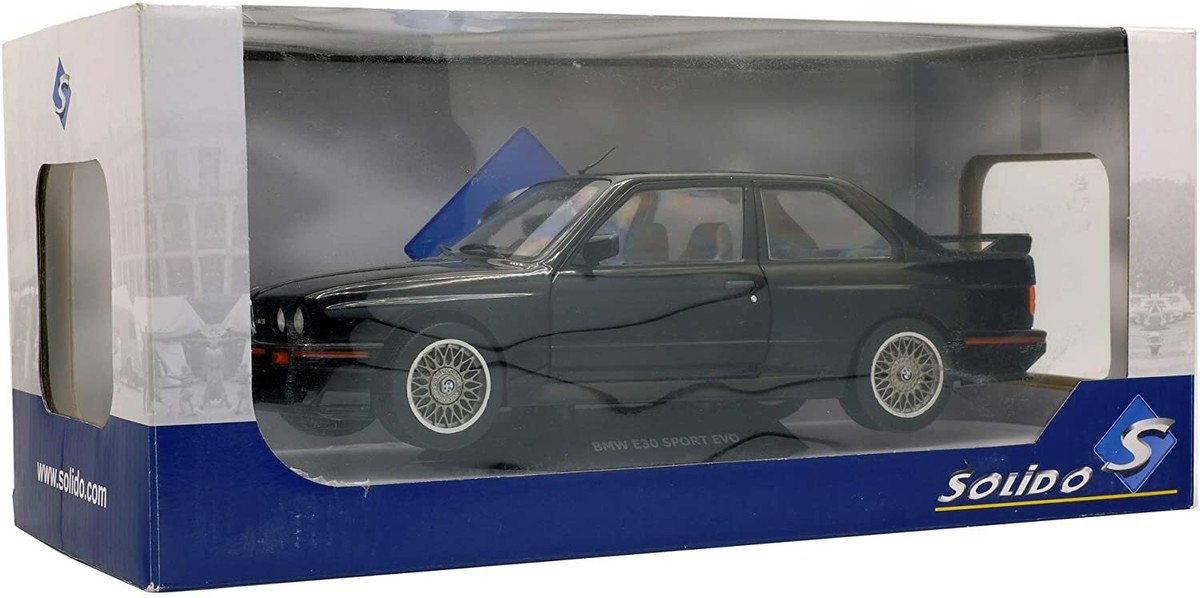 懐かしの！BMW M3 E30 Sport Evolution 1/18 Solido 1:18 BMW M3 E30 Sport Evolution year 1990 black