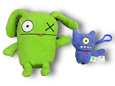 Ugly Dolls Ox Plush Mayor Uglyville Hasbro 2019 Green Stuffed  Blue Keychain