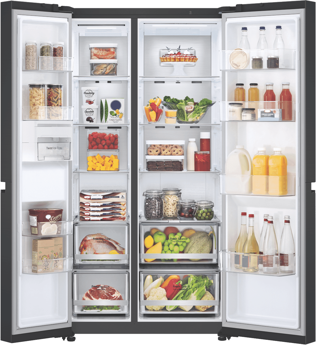 LG 655L Side By Side Refrigerator GSB600MBL eBay