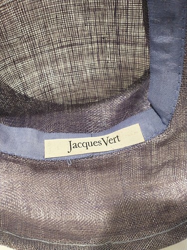 Antiker französischer Designer JACQUES VERT englische Hochzeit Derby Rennen Millinery Hut - Bild 8 von 8
