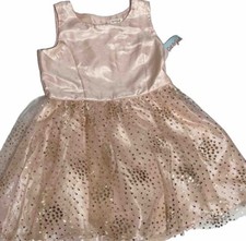 NWT Cat  Jack Big Girls Dress Tulle Skirt Sequins SZ L Rose Gold