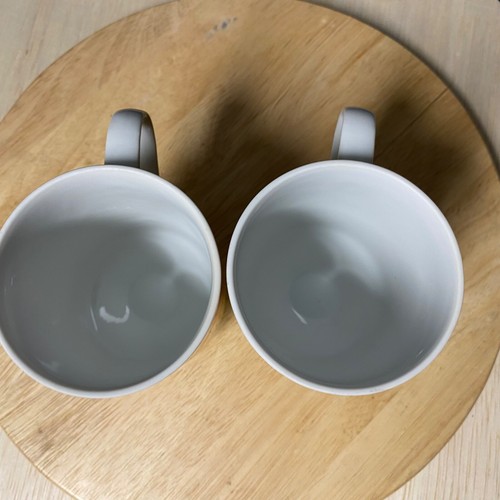 Vintage Retro Porcelain Footed Orange And Yellow Butterfly Coffee Mug Set Of 2 - Picture 10 of 10