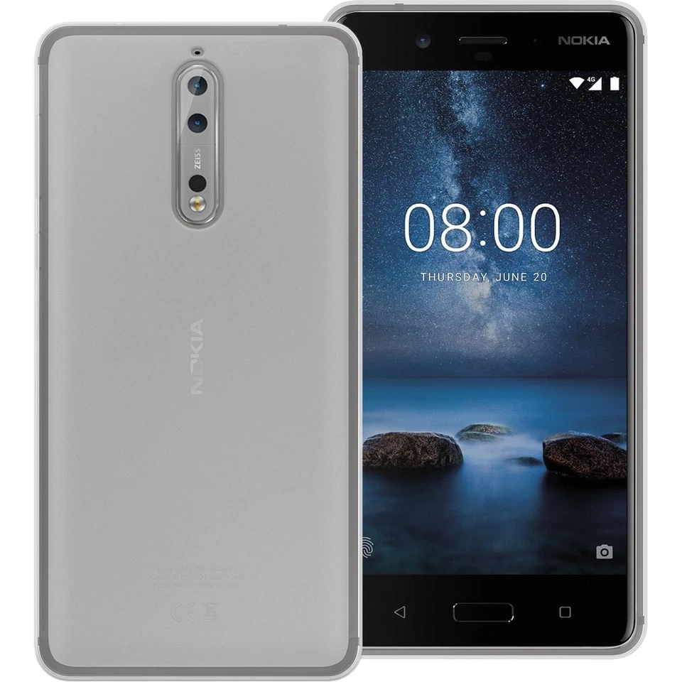 COVER GEL PROTECTION PLUS PHONIX PER NOKIA 8 BIANCO - Immagine 2 di 3