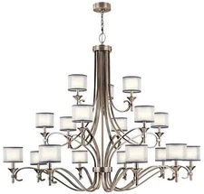 Kichler 42396AP - Lacey 18 Light Multi Tier Chandelier - Antique Pewter