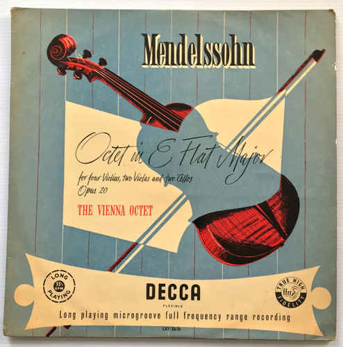 LXT 2870 Vienna Octet - Mendelssohn Octet In E Flat Major Decca Mono LP 1954