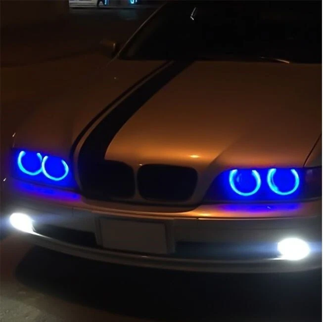 2 x BMW E39 E60 E61 E53 E65 LED АНГЕЛ ГЛАЗА МАРКЕРЫ СИНИЙ - Изображение 2 из 2