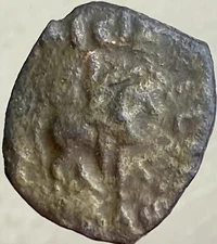 57BC-35BC Ancient Square Coin Genuine Greek IndoScythian Heracles Horseman