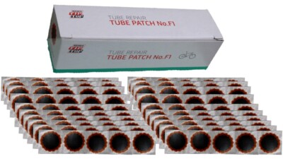 100 Stück- Packung REMA TIP TOP-Schlauchflicken No.F1 (Ø 25 mm) Rotrand