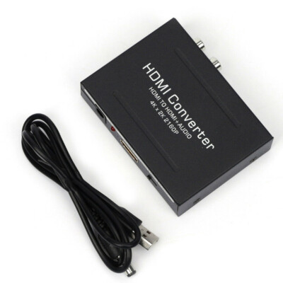 Audio Extractor Converter Splitter HDMI To HDMI Optical SPDIF & RCA L/R 1080P