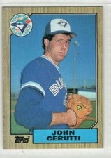 1987 Topps Baseball Card # 557 John Cerutti - Blue Jays