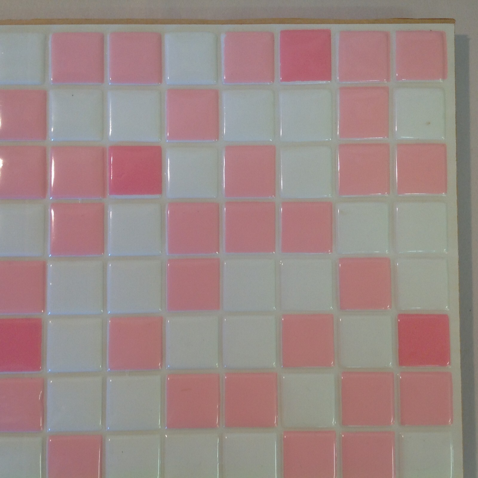 Vtg 2 Boxes Decro-Tile Mid Century Square Petal Pink Self Sticking ...