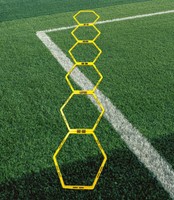 6 Hex Agility Rings Football Ladder Speed Training Aid - FXR Sports