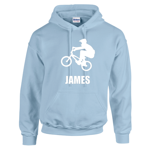 Bike Riding BMX Kids Hood Hoodie Personalised Custom - Picture 15 of 18