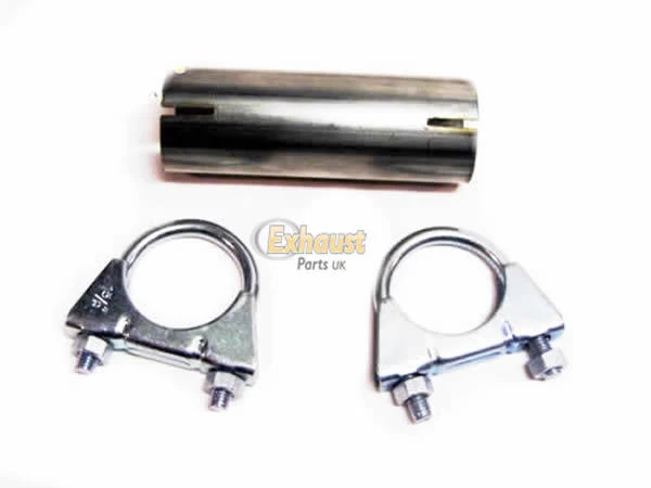 150mm Long Custom Made Exhaust Sleeve Joiner Connector Tube Reducer With CLAMPS
Opens in a new windo