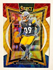 2024 Panini Select Minkah Fitzpatrick RED WHITE BLUE Wave Prizm #/299 Steelers!