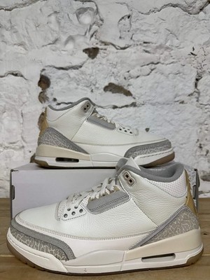 Air Jordan 3 Retro SE Craft 'Ivory' Men's Size 10 Pre-owned Sneakers FJ9479-100