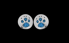 925 Sterling Silver Dog Earrings, Man's Best Friend, Dog Paw Earrings