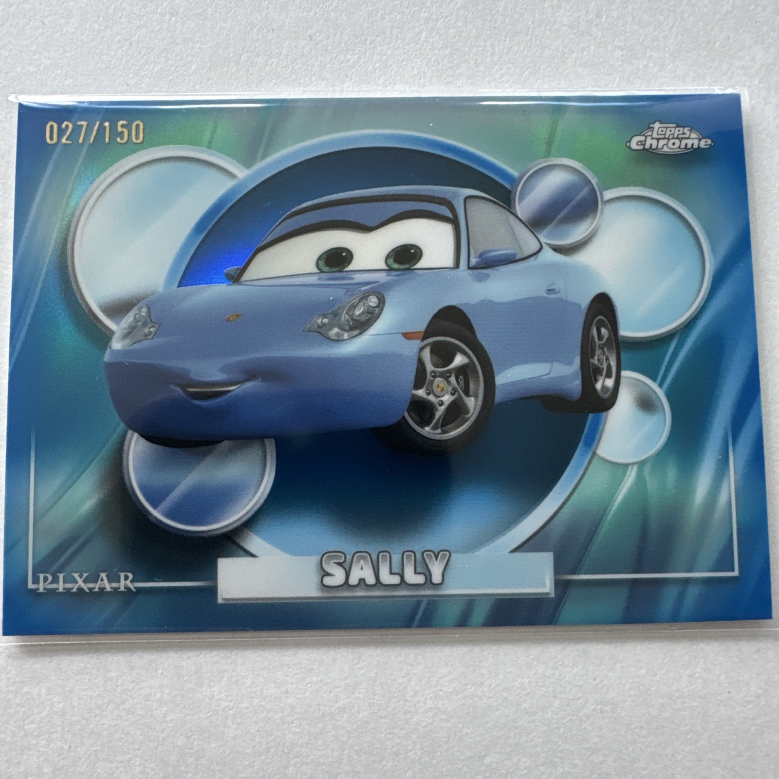 Topps Chrome Pixar Cars Sally #22 2026 Blue /150